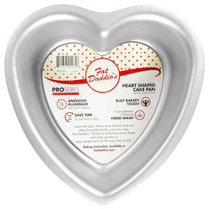Fat Daddio's Heart Cake Pan Solid Bottom 8" x 3"