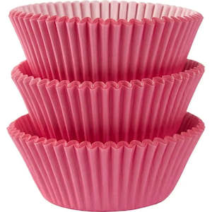 Bubblegum Pink Mini Cupcake Cases - 100 Pkt