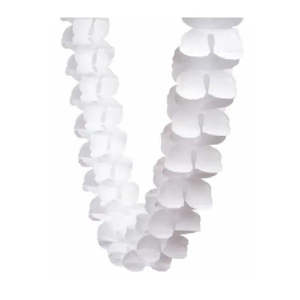 Five Star White Honeycomb Garland - 4 Metres