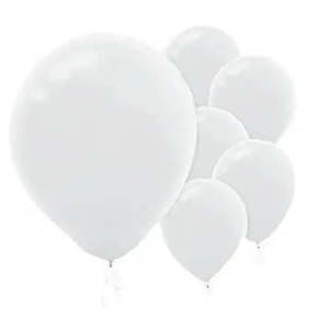 The Nightmare Before Christmas Party: Value Balloons Pack of 15 - White