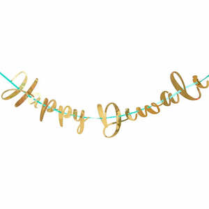 Diwali Party: Happy Diwali Letter Banner