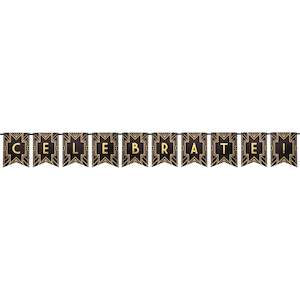 Roaring 20s Great Gatsby Party: Roaring 20's Celebrate Banner