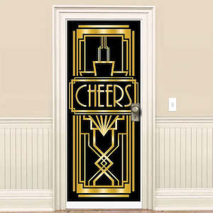 Roaring 20s Great Gatsby Party: Roaring 20's Cheers Door Cover