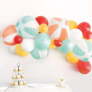 Organic Balloon Garlands Decor: Poolside Summer Balloon Arch Kit