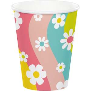 Flower Power Cups - 8 Pkt