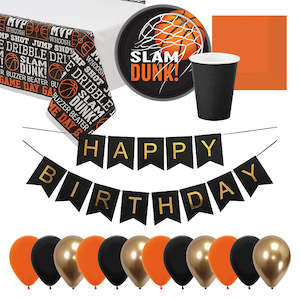 Basketball Party Essentials for 8 - SAVE 10%