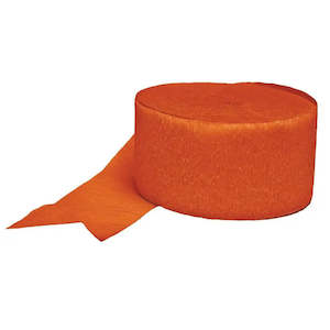 Orange Crepe Streamer
