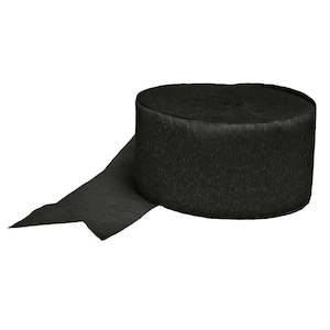 Black Crepe Streamer