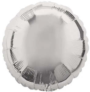 Metallic Silver Round Foil Balloon