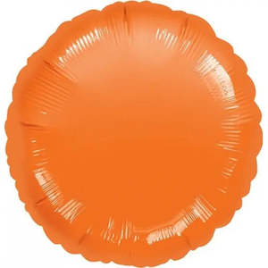 Metallic Orange Round Foil Balloon