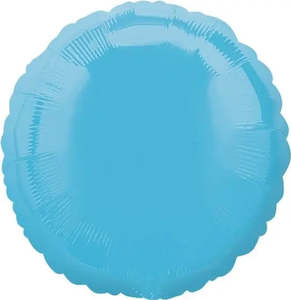 Caribbean Blue Round Foil Balloon