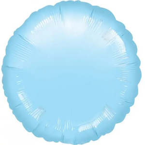 Metallic Pearl Pastel Blue Round Foil Balloon