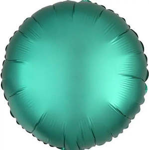 Plain Round Foil Balloons: Satin Luxe Jade Round Foil Balloon