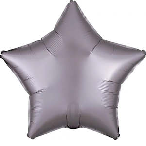 Satin Luxe Greige Star Foil Balloon