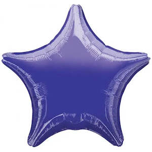 Plain Star Foil Balloons: Metallic Purple Star Foil Balloon