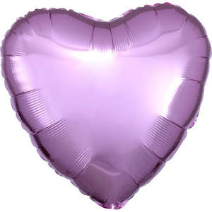 Metallic Pearl Pastel Pink Heart Foil Balloon
