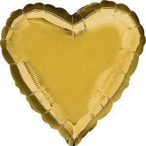 Metallic Gold Heart Foil Balloon