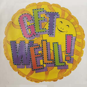 Get Well Sunshine Foil Balloon