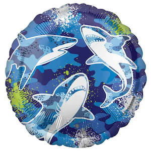 Shark Birthday Foil Balloon