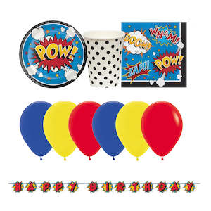 Party Packs 1: Superhero Party Essentials for 8 - SAVE 17%