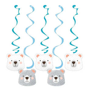 Baby Bear Hanging Swirl Decorations
