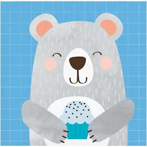 Little Bear: Baby Bear Napkins - Beverage 16 Pkt
