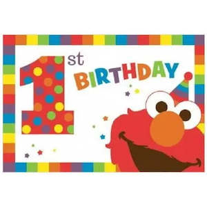 Elmo Turns One Invitations - 8 Pkt