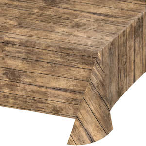 Dragon Party: Brown Wood Tablecover