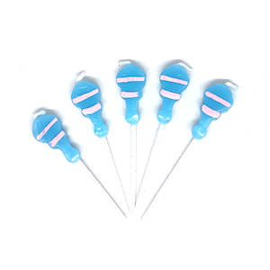 Baby Shower Baking Cake Decorating: TSW Baby Rattle Candles - 5 Pkt