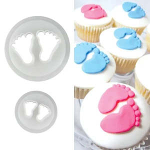 Baby Shower Baking Cake Decorating: Baby Feet Fondant Cutter Set