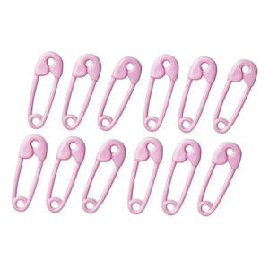 Pink Safety Pin Favours - 24 Pkt