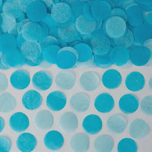 Gender Reveal Paper Confetti - Blue Mix