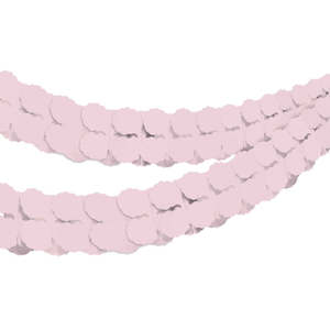 Pastel Pink Tissue Paper Garland