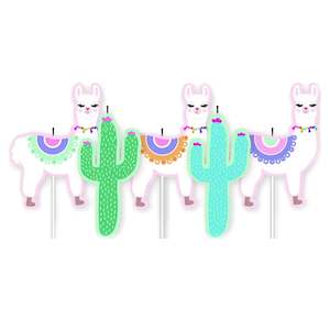 Llama Party: Llama Candles - 5 Pkt
