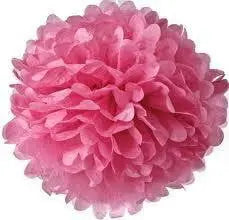 Day Of The Dead Party: Rose Pink Tissue Pom Pom