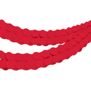 Diwali Party: Apple Red Tissue Paper Garland