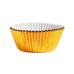 Roaring 20s Great Gatsby Party: Gold Foil Cupcake Cases - 24 Pkt