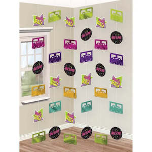 80s Party: Awesome 80's Hanging String Decorations