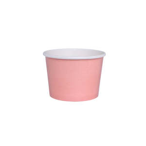 Pastel Party Supplies: Pale Pink Ice Cream Treat Cups - 8 Pkt