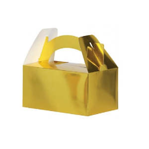 Five Star Metallic Gold Lunch Boxes - 5 Pkt