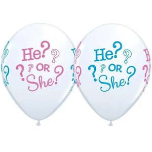 Other Baby Shower Gender Reveal Supplies: He? or She? Balloon