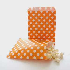 Bluey Party: Orange Polka Dot Party Bag Party Bags - 12 Pkt