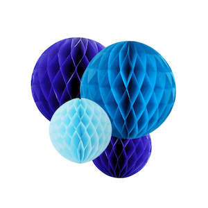 Bluey Party: Bluey Honeycomb Decoration - 4 Pkt