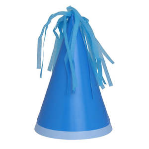 Bluey Party: Bright Blue Party Hats - 8 Pkt