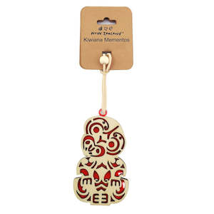 Kiwiana Te Reo Maori Party: Māori Tiki Hanging Ornament