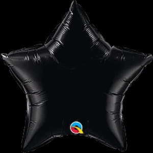 Kiwiana Te Reo Maori Party: Onyx Black Star Mini Foil Balloon - Add to Balloon Garland