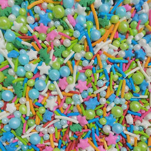 Christmas Cake Decorations Packaging: Pastel Christmas Sprinkle Medley