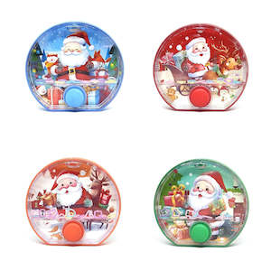 Christmas Crafts Activities: Round Christmas Santa Claus Water Game