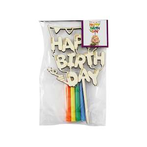Happy Birthday Cake Toppers: DIY Happy Birthday Cake Topper Kit