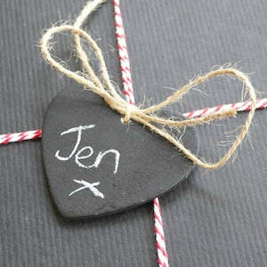 Pamper Party: Heart Shaped Blackboard Tag